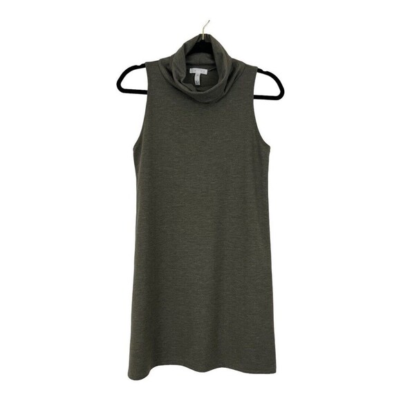 LEITH Womens Size Small Sage Green Turtleneck Cowl Neck Dress - Picture 1 of 4